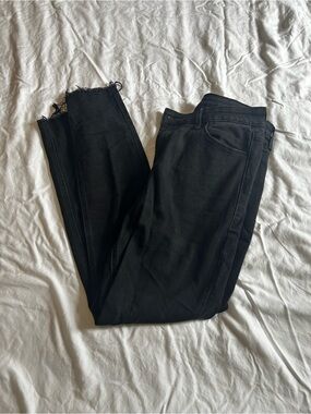 Old Navy Black Skinny Jeans with Raw Hem
